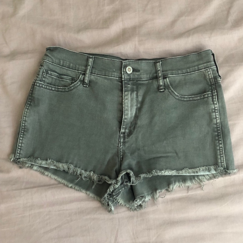 Hollister Gray Denim Shorts